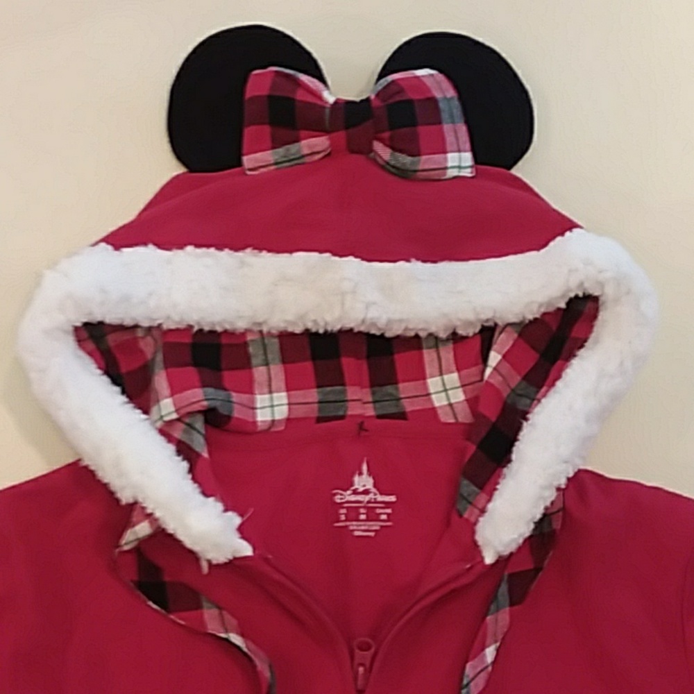 Disney Minnie Mouse hooded Christmas sweatshirt ne